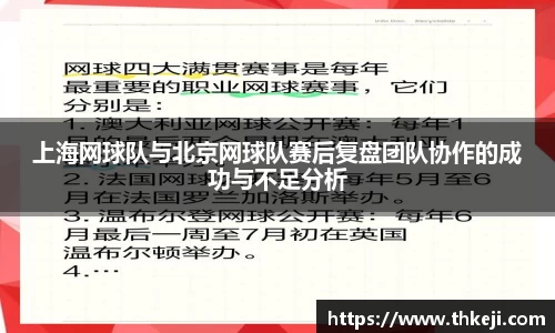 上海网球队与北京网球队赛后复盘团队协作的成功与不足分析